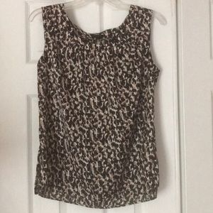 Talbots animal print shirt